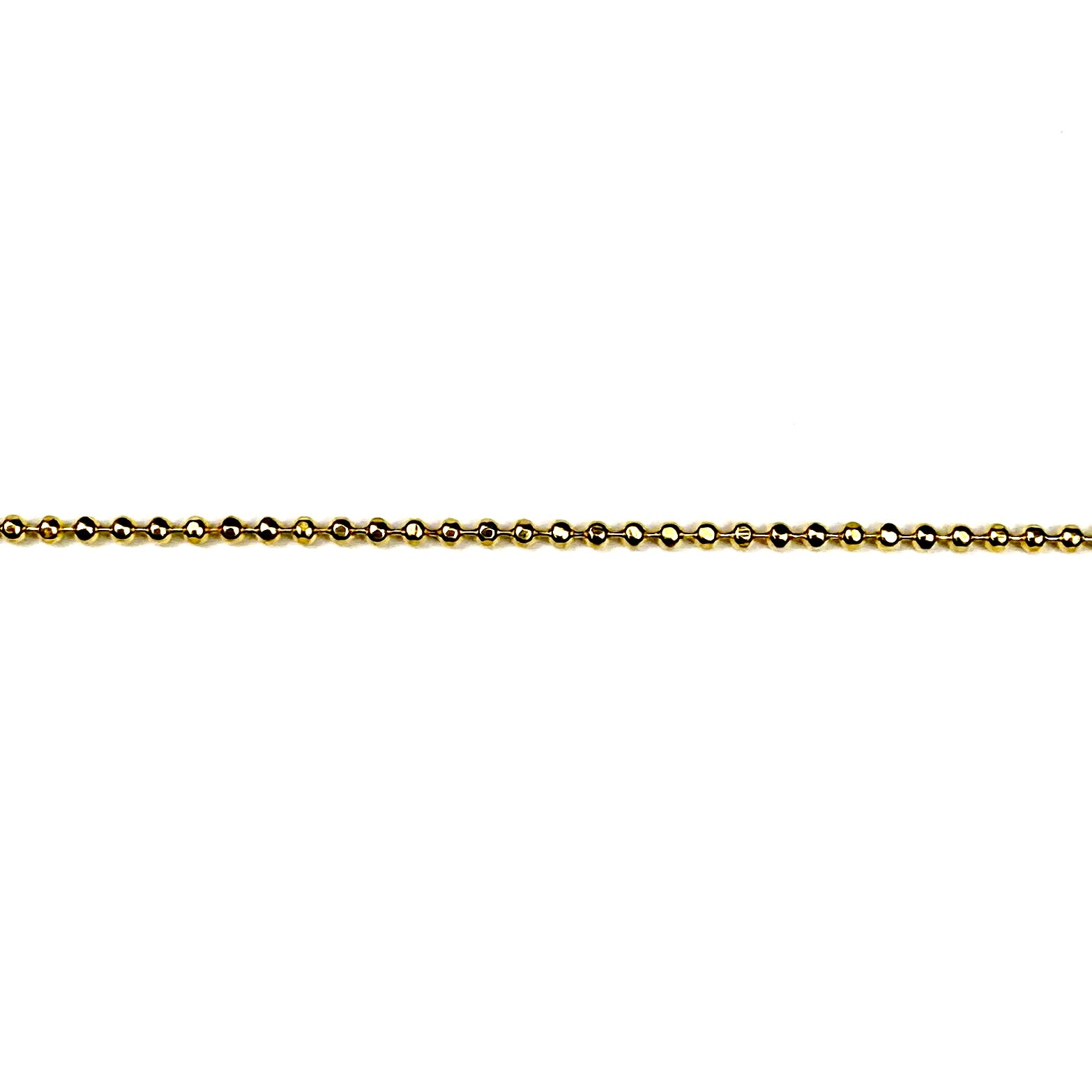 gold ball chain necklace