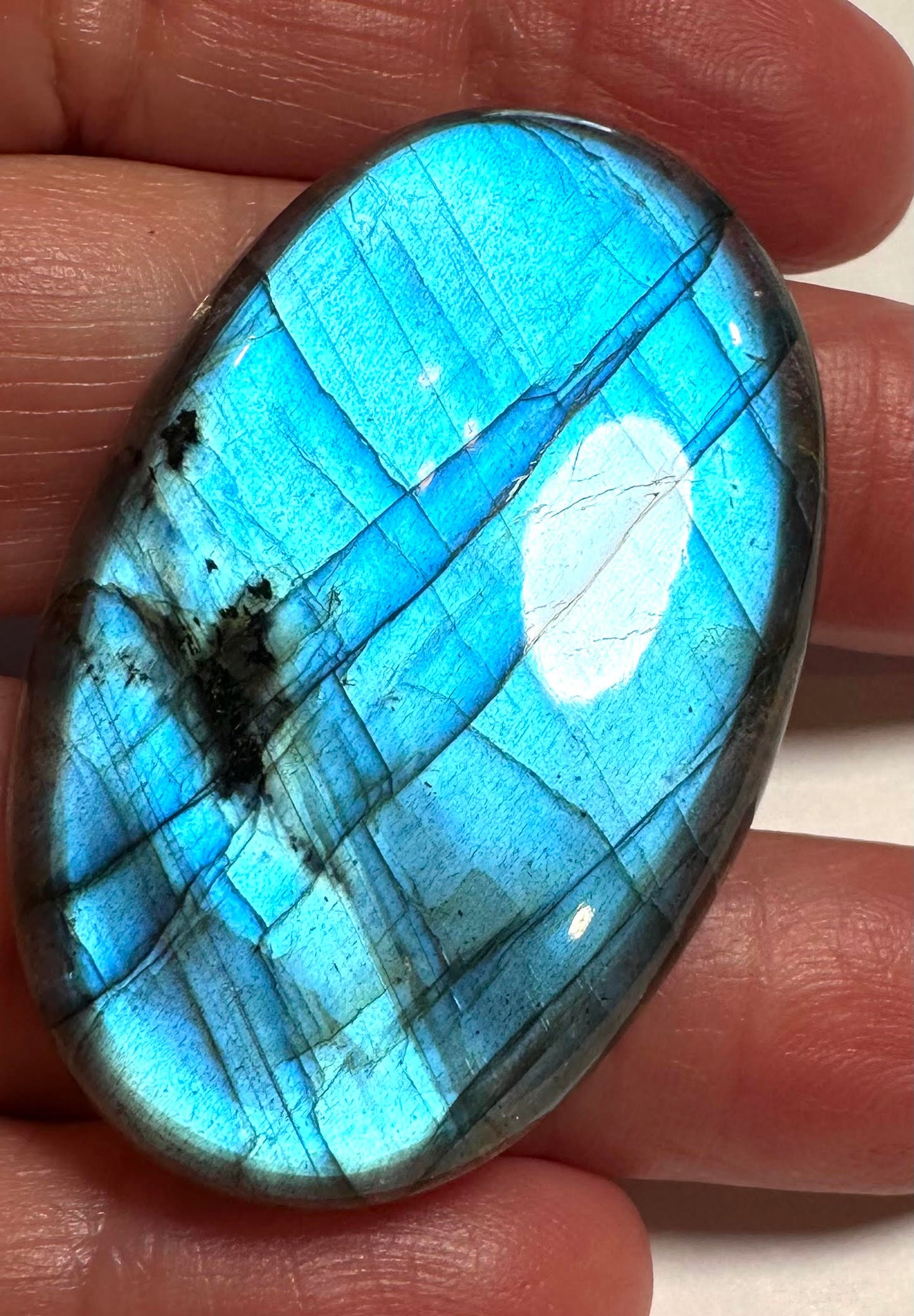 Rare AAA Grade Blue Labradorite Oval Cabochon – 30x47mm -#SP7824