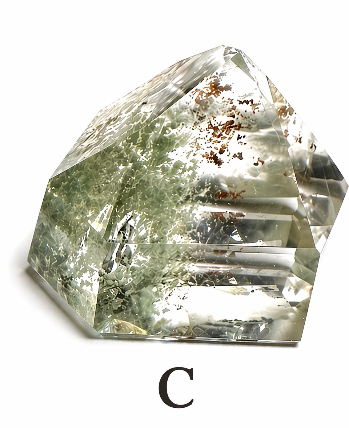 Green Lodolite Quartz Towers (Garden Quartz) – Brazilian Scenic Quartz Points | NC7808 A–C