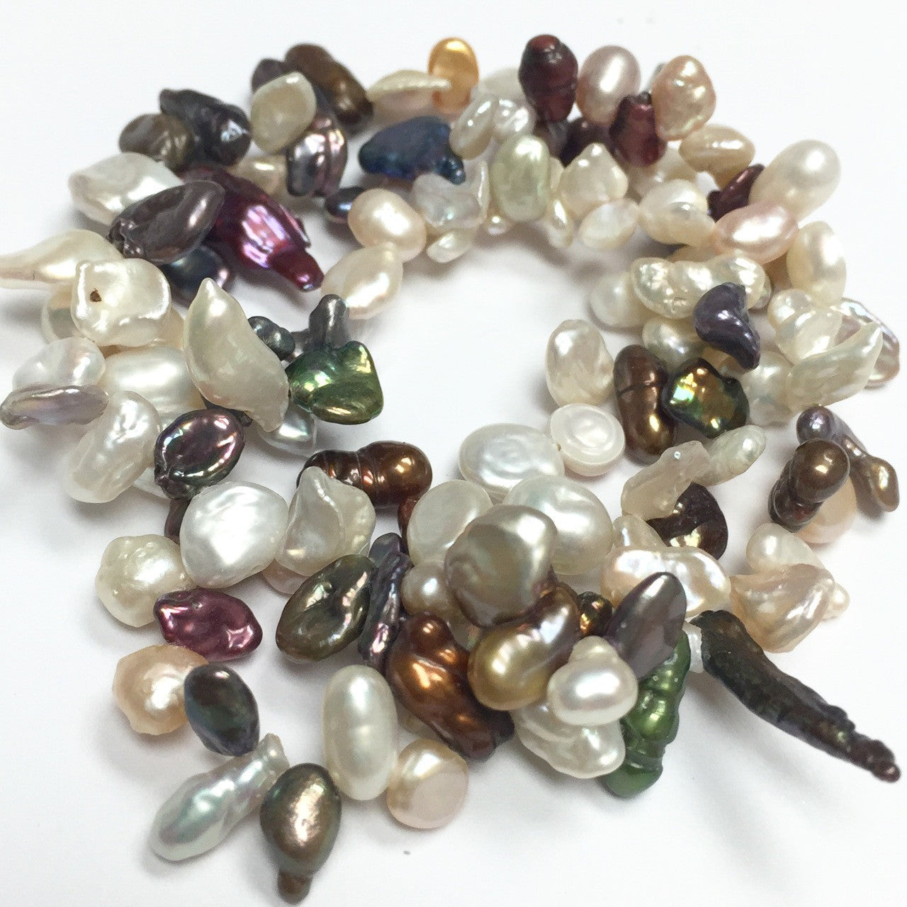 Freshwater Top-Drilled Keishi Pearl Bead Mix 6-10mm