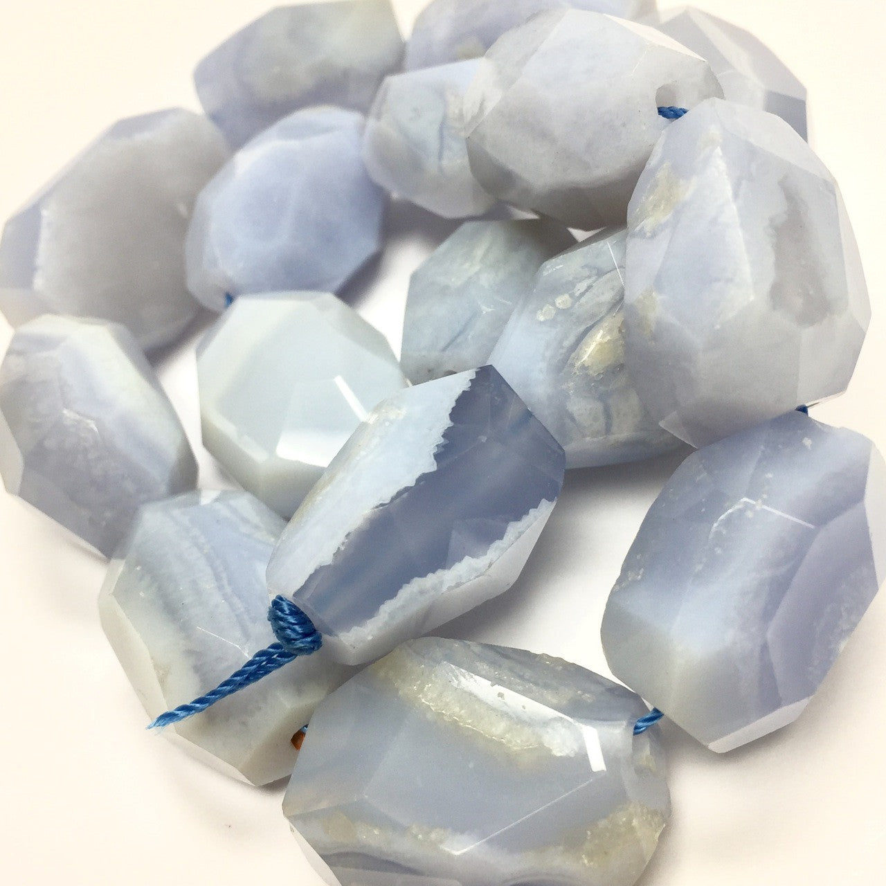 Chalcedony Faceted Nugget Beads-24 x 18mm Avg.