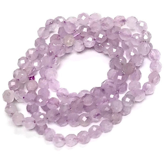 Lavender Amethyst Micro Diamond Cut Beads