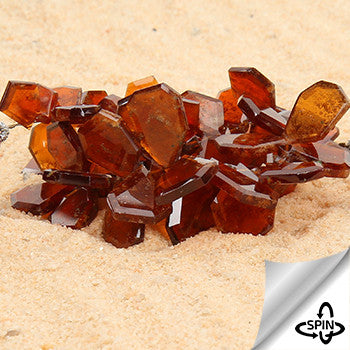 Fine & Rare Hessonite Moss Garnet Crown Cut Beads AAA