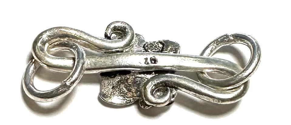 Sterling Silver Dogwood “S” Hook Clasp — Item #14044