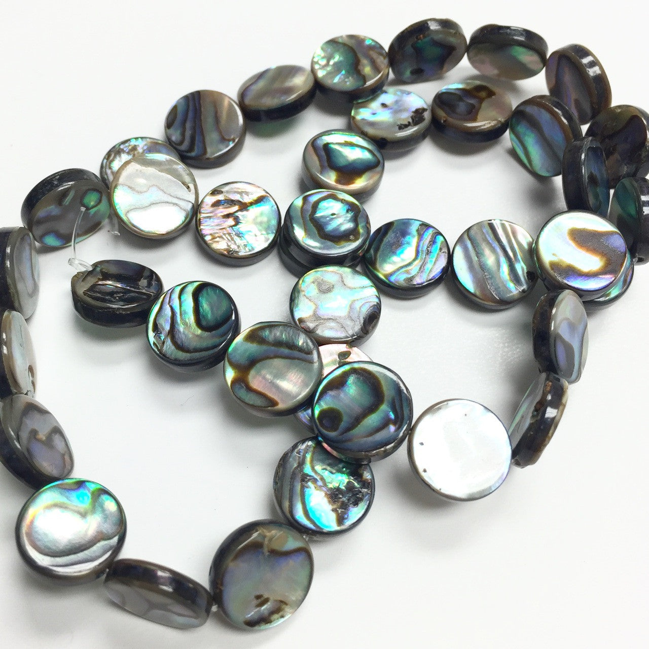Abalone Flat Disc Beads