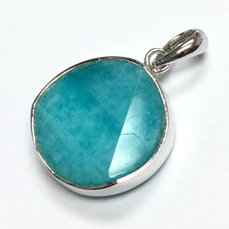 Amazonite Star of David Pendant 15mm