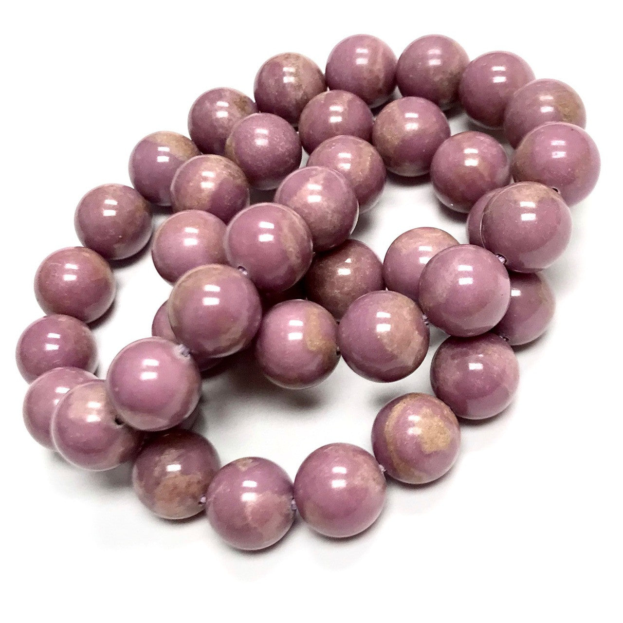Highly Polished Phosphosiderite Round Beads