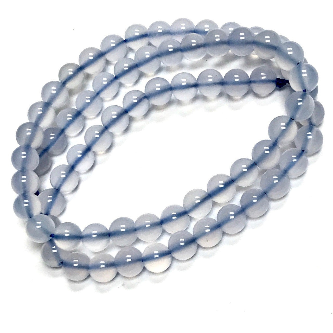 A Grade Polished Chalcedony Round Beads