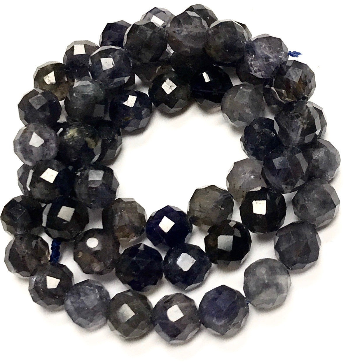 A Grade Iolite Micro Diamond Cut Beads