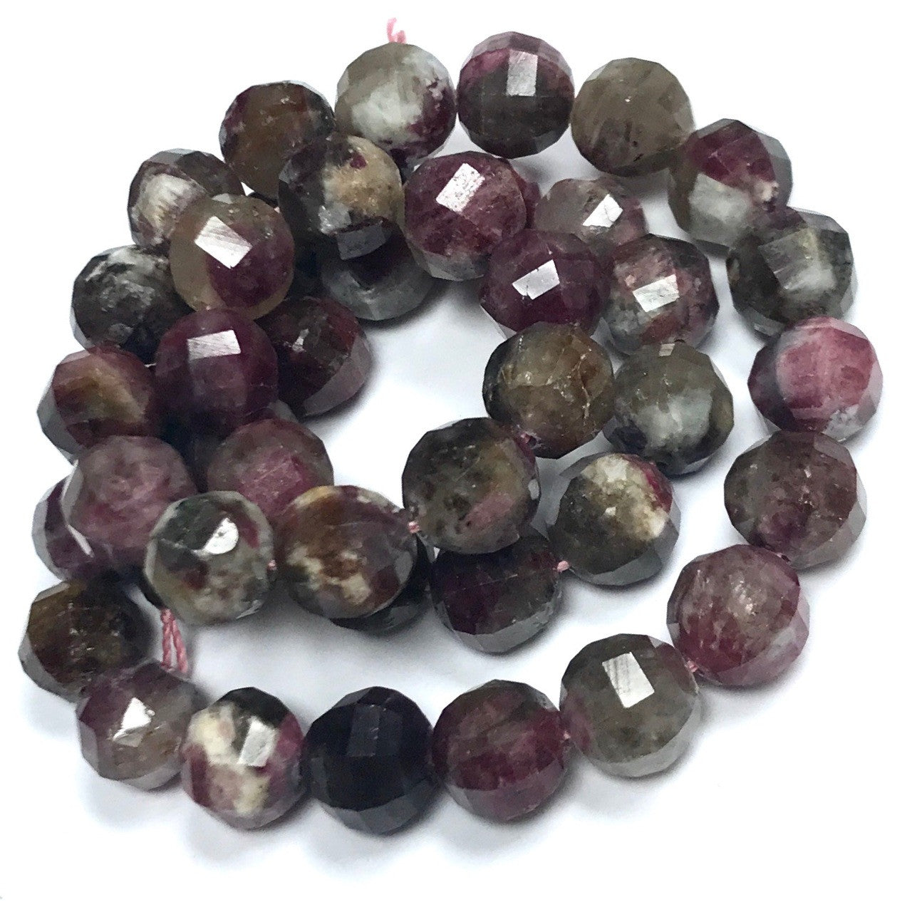 Pink Tourmaline Faceted Lantern Beads-NEW SHAPE