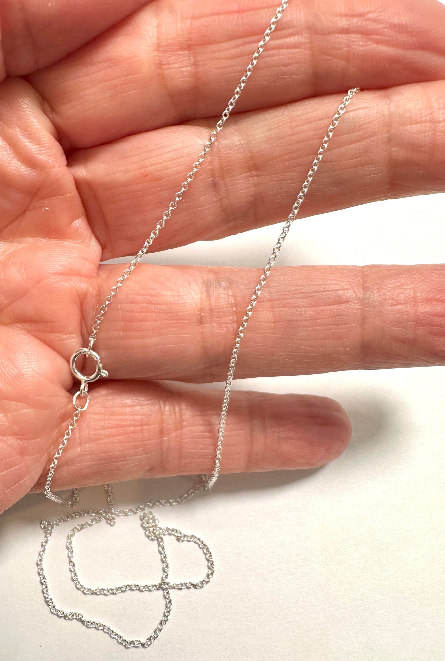 Sterling Silver Cable Chain 18" - SP7620