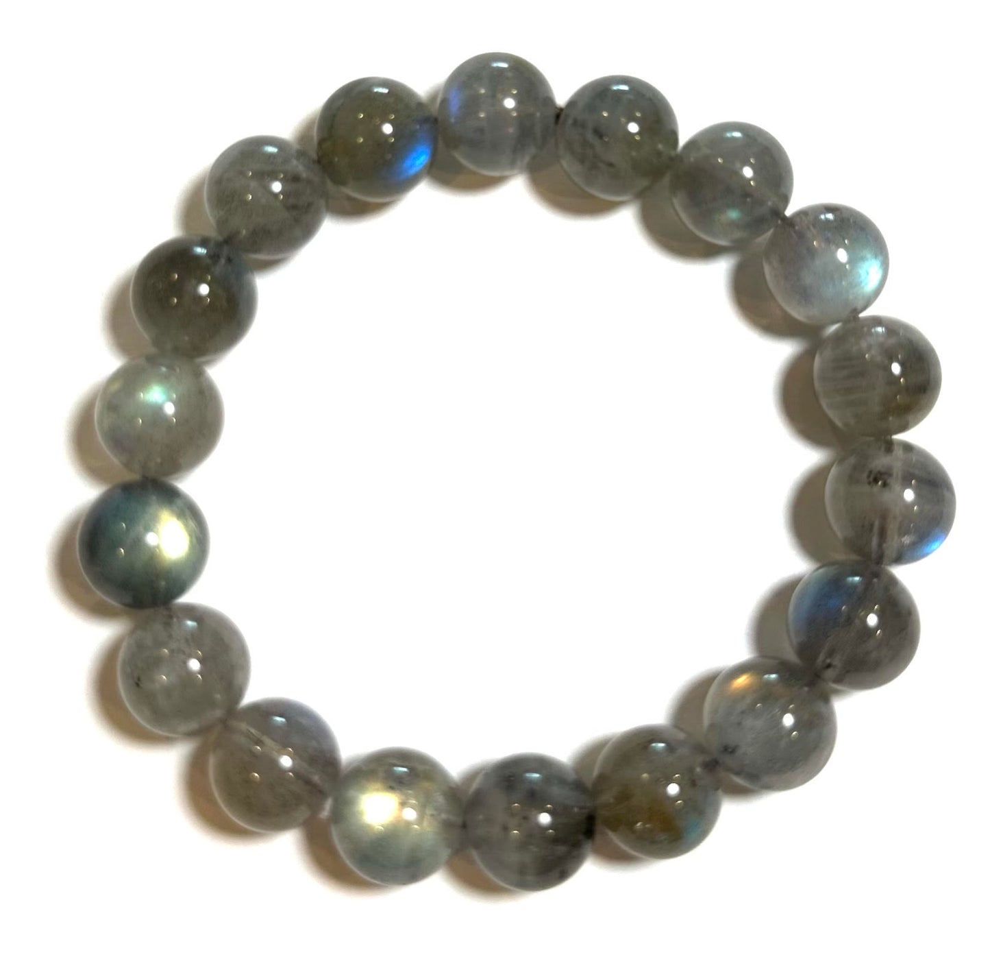 AAA Grade Labradorite Mala Bracelet – 11mm Round Beads – SP7886