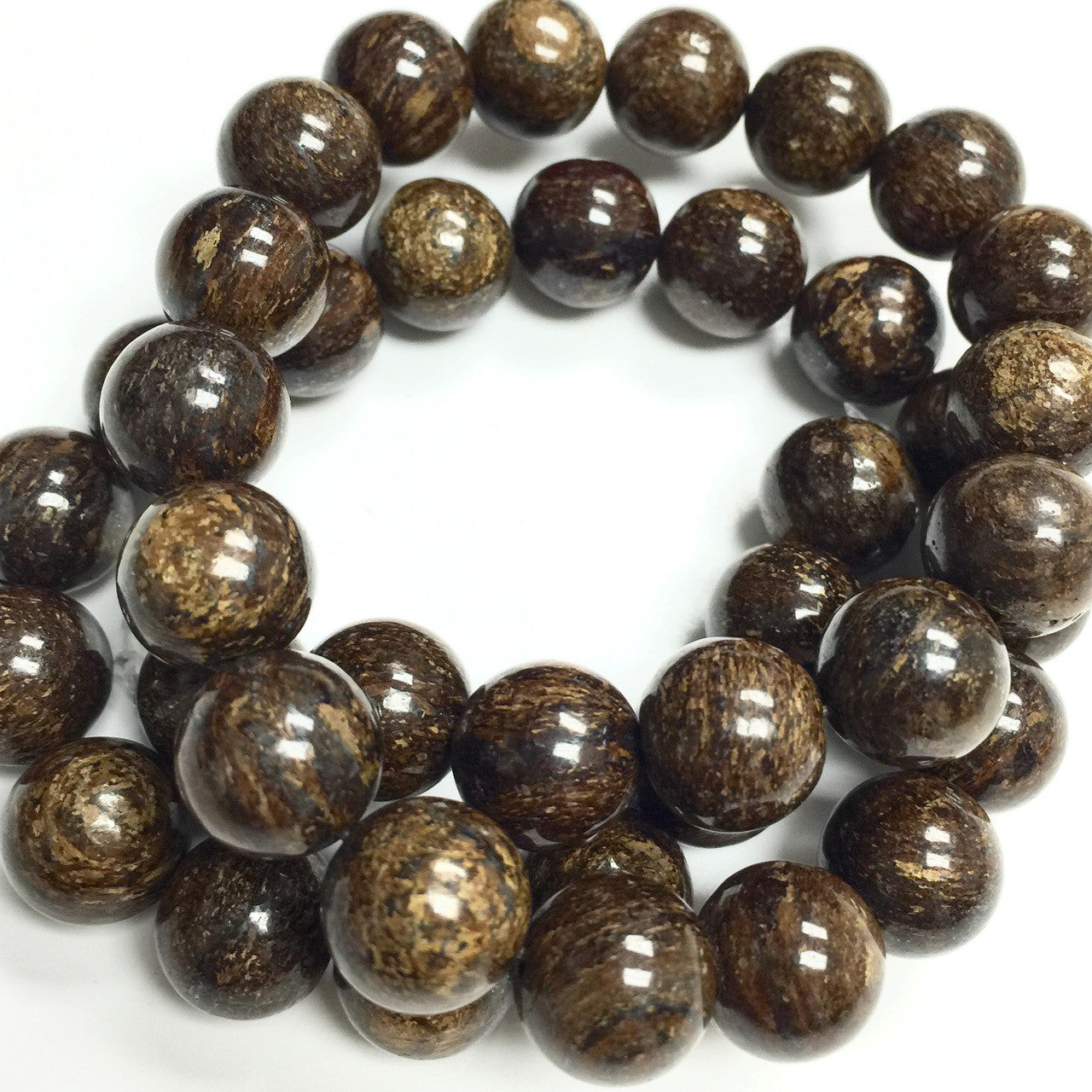 Bronzite Round Beads