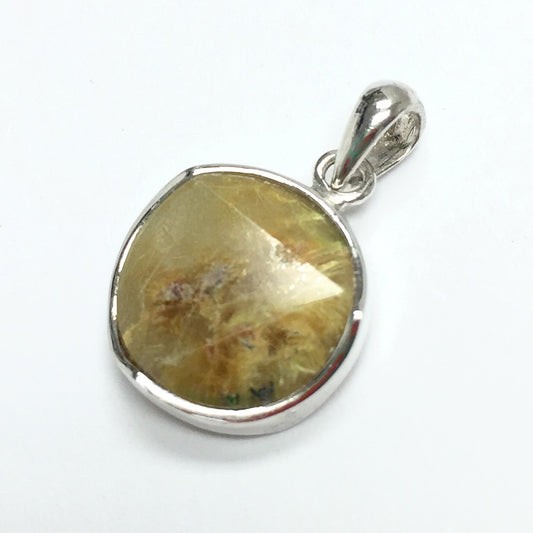 Gold Rutilated Quartz Pendant