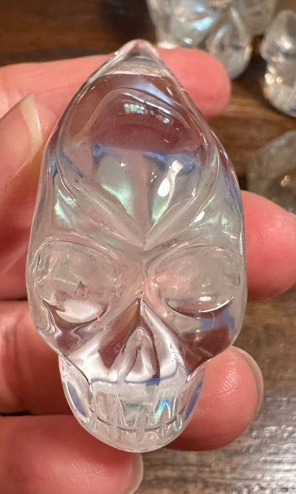 Master-Carved Lemurian Traveler Crystal Skull 3" – NC7896