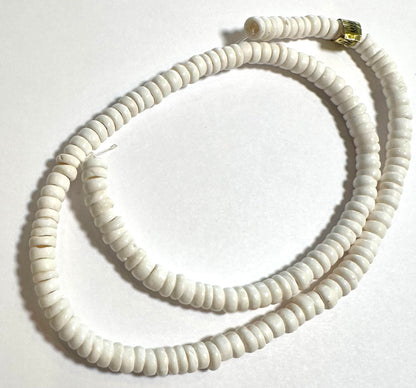 Vintage 1970s Genuine Puka Shell Beads 4–6mm • NOS New Old Stock • Made in the Philippines • SP7901