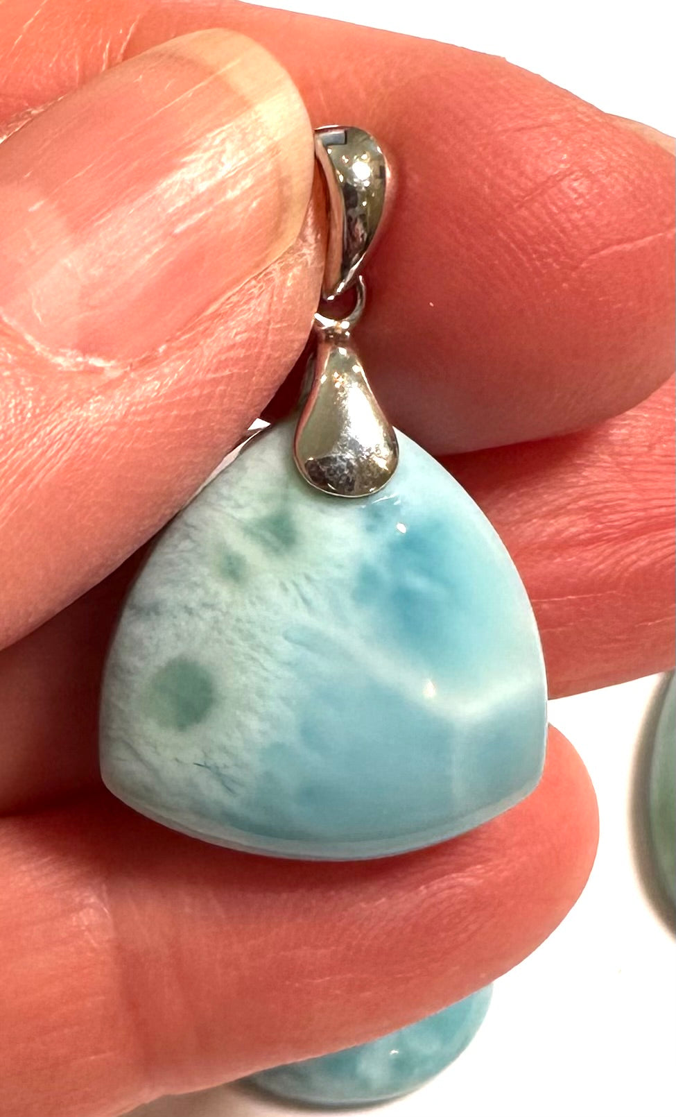 Larimar Pendant for Sterling Silver Drop Bail NC7716