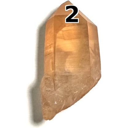 Mini Tangerine Quartz Points – Brazil | Pocket Size | ~1.5 inches- NC7731`
