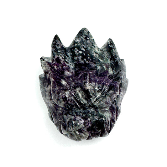 Master Carved Kammerite Angel #999 Dragon Skull 1 1/2 x  1 3/4 x 1/2" NC7712