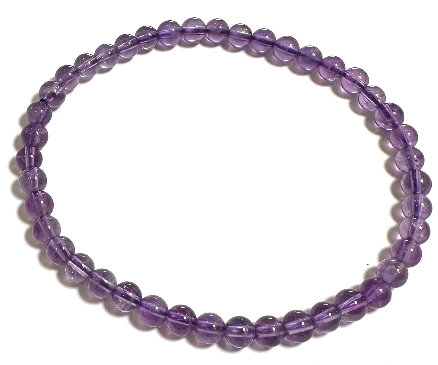 4 mm Amethyst Mala Bracelet #MALA10