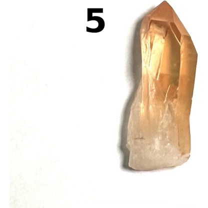 Mini Tangerine Quartz Points – Brazil | Pocket Size | ~1.5 inches- NC7731`