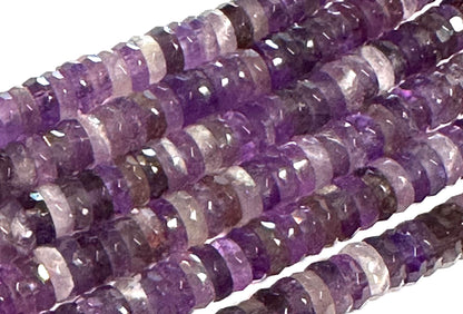 Highly Faceted A Grade Amethyst Beads 6mm #SP7927