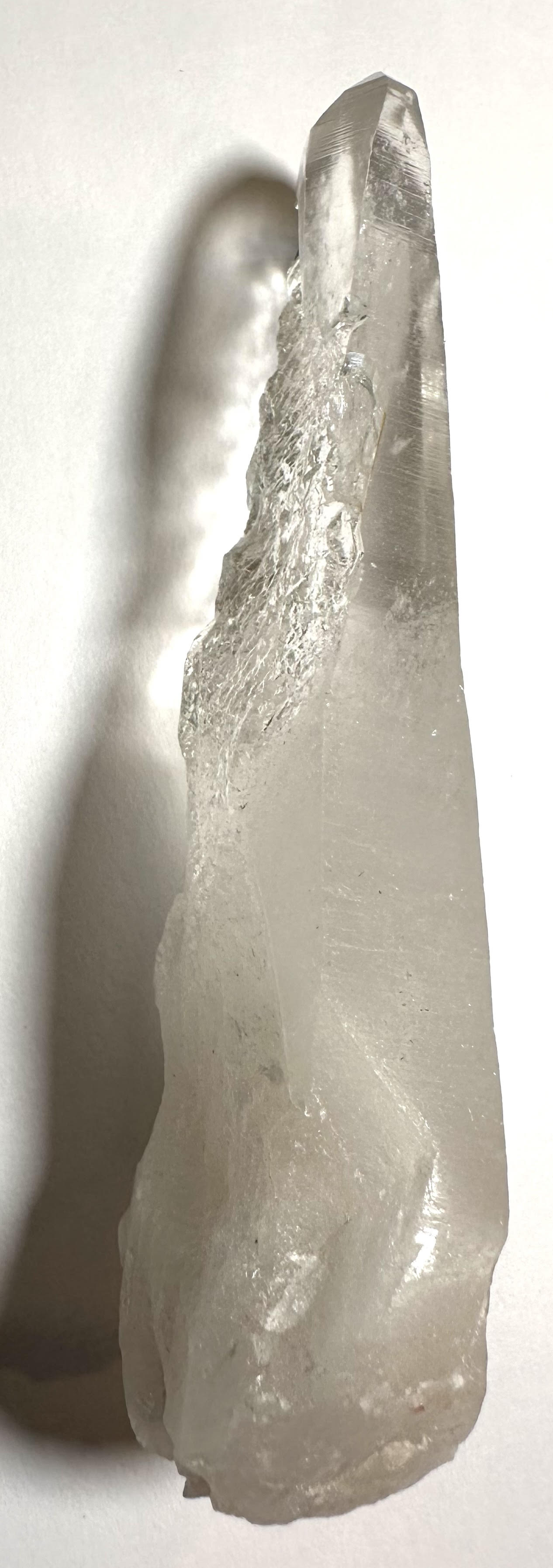 Lightning Strike Quartz Crystal with Chisel Termination 4" x 1¼"- #NC7914