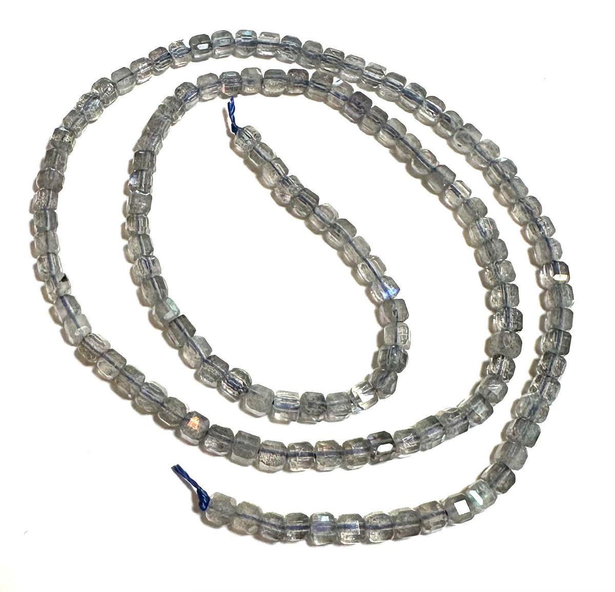 AAA Grade Labradorite Micro Diamond Faceted Cube Beads 3mm #SP7922