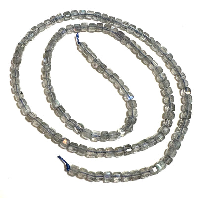 AAA Grade Labradorite Micro Diamond Faceted Cube Beads 3mm #SP7922