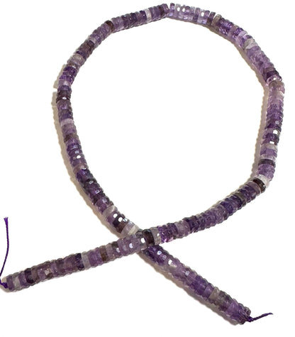 Highly Faceted A Grade Amethyst Beads 6mm #SP7927