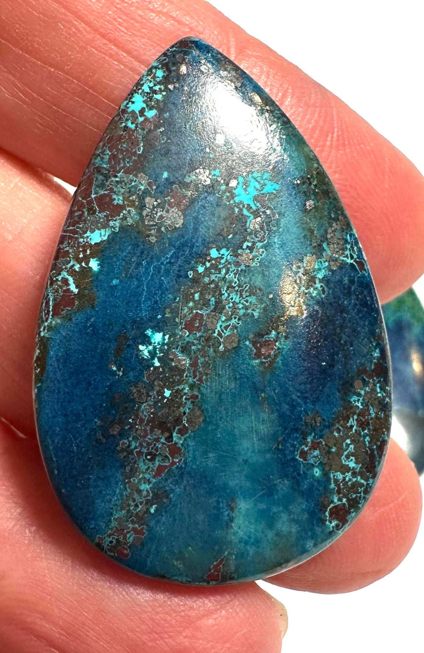 Azurite and Chrysocolla Cabochons SP7829 A-D