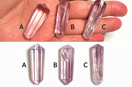 Mini Amethyst Vogel Wand – 12 Sided | Brazil | Choose A, B, or C 1.5-1 3/4" NC7352