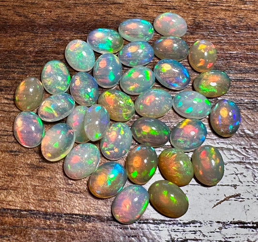 Welo Ethiopian Opal Cabochons – Intuitive Pick, Multicolor Play-of-Color CAB8014