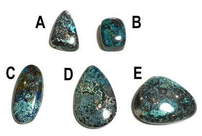 Azurite & Chrysocolla Cabochons – Polished Mixed Shapes – SP7830A-E