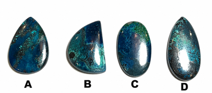 Azurite and Chrysocolla Cabochons SP7829 A-D