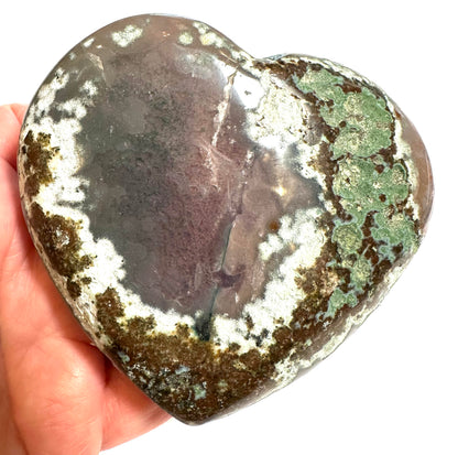 Gemmy Uruguayan Amethyst Heart  3.5" x 3" - NC7897