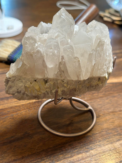 Brazilian Quartz Crystal Cluster with Sparkle, Phantoms and Rainbows #NC7965