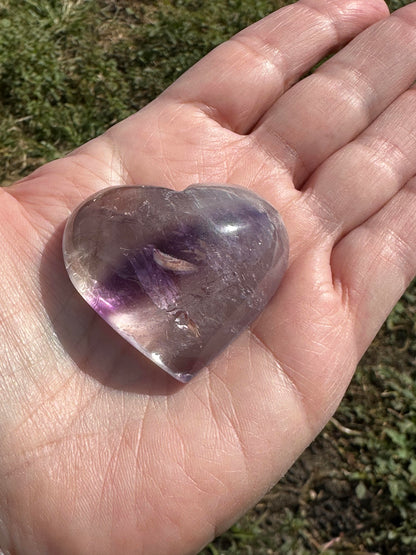 Bahia Amethyst Cabochon with Rainbow and Zoning #CAB7992