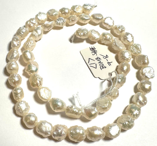 Rare One of a Kind Baroque “Bomb Shape” Freshwater Pearls 7-8mm - #PB7862