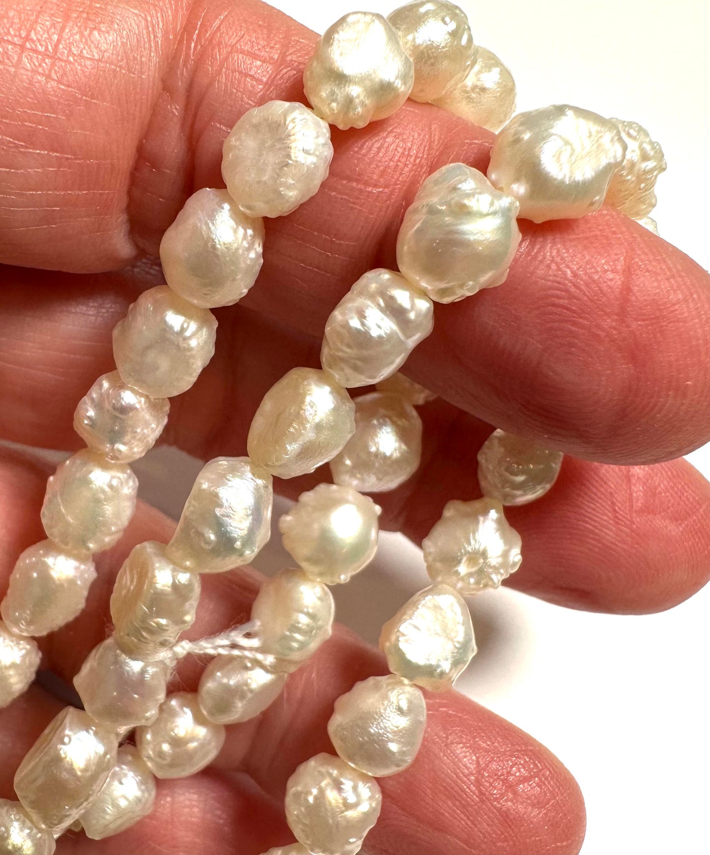 Rare One of a Kind Baroque “Bomb Shape” Freshwater Pearls 7-8mm - #PB7862