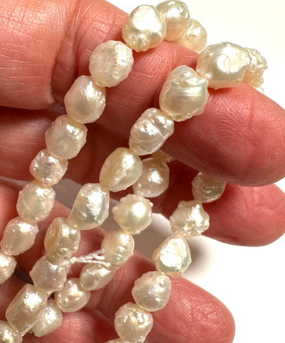 Rare One of a Kind Baroque “Bomb Shape” Freshwater Pearls 7-8mm - #PB7862