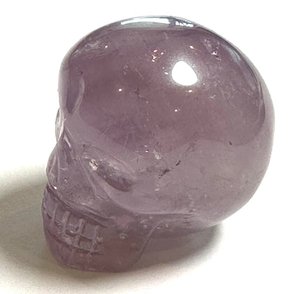 Master Carved Amethyst Mini Crystal Skull by Leandro De Souza 1¼" #NC7944