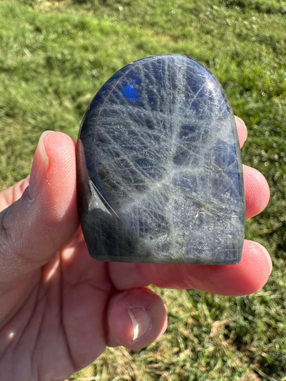 Blue Labradorite Mini Boulder with Rare Silver Flash — NC7983