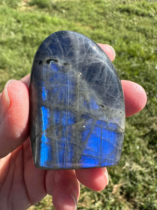 Blue Labradorite Mini Boulder with Rare Silver Flash — NC7983