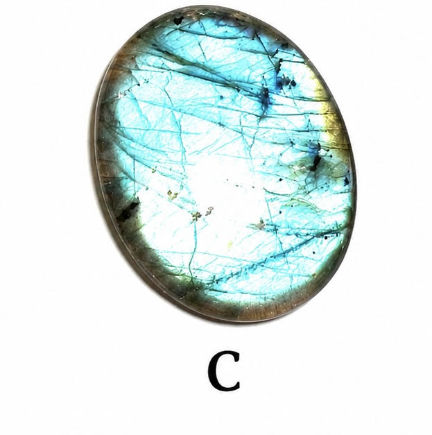Blue Labradorite Oval Cabochons #SP7866