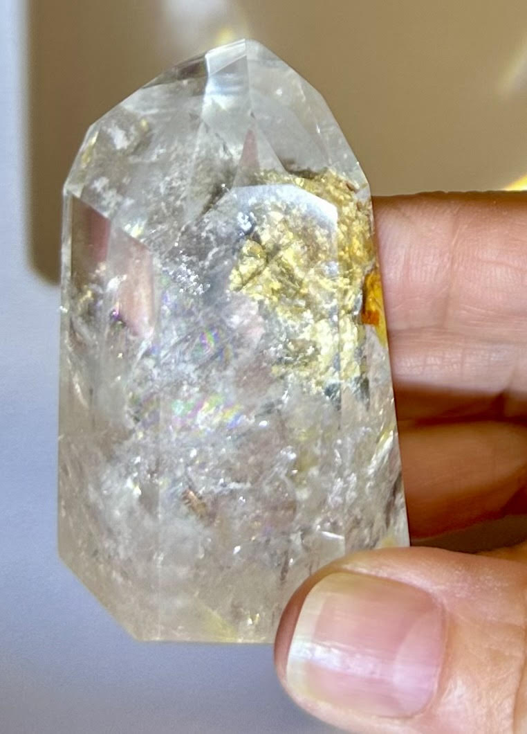 High-Grade Brazilian Quartz Crystal Tower 37 x 54 mm Tall – NC7888