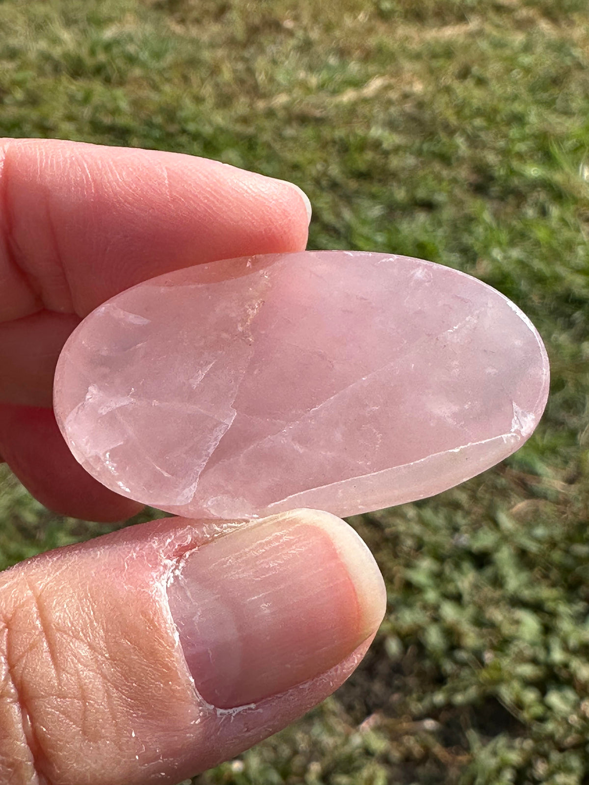 Brazilian Rose Quartz Faceted Oval Cabochon #CAB7995