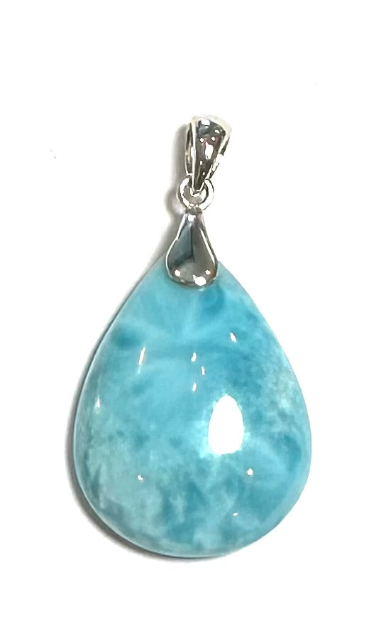 Larimar Pendant for Sterling Silver Drop Bail NC7716
