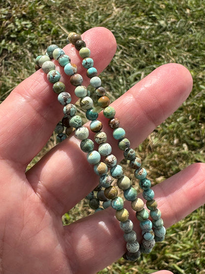 Hubei Turquoise Mala Bracelet 4mm MALA24