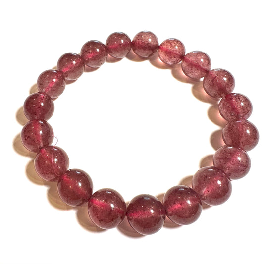 Natural Brazilian Lepidocrocite Quartz Mala Bracelet 10mm #MALA11
